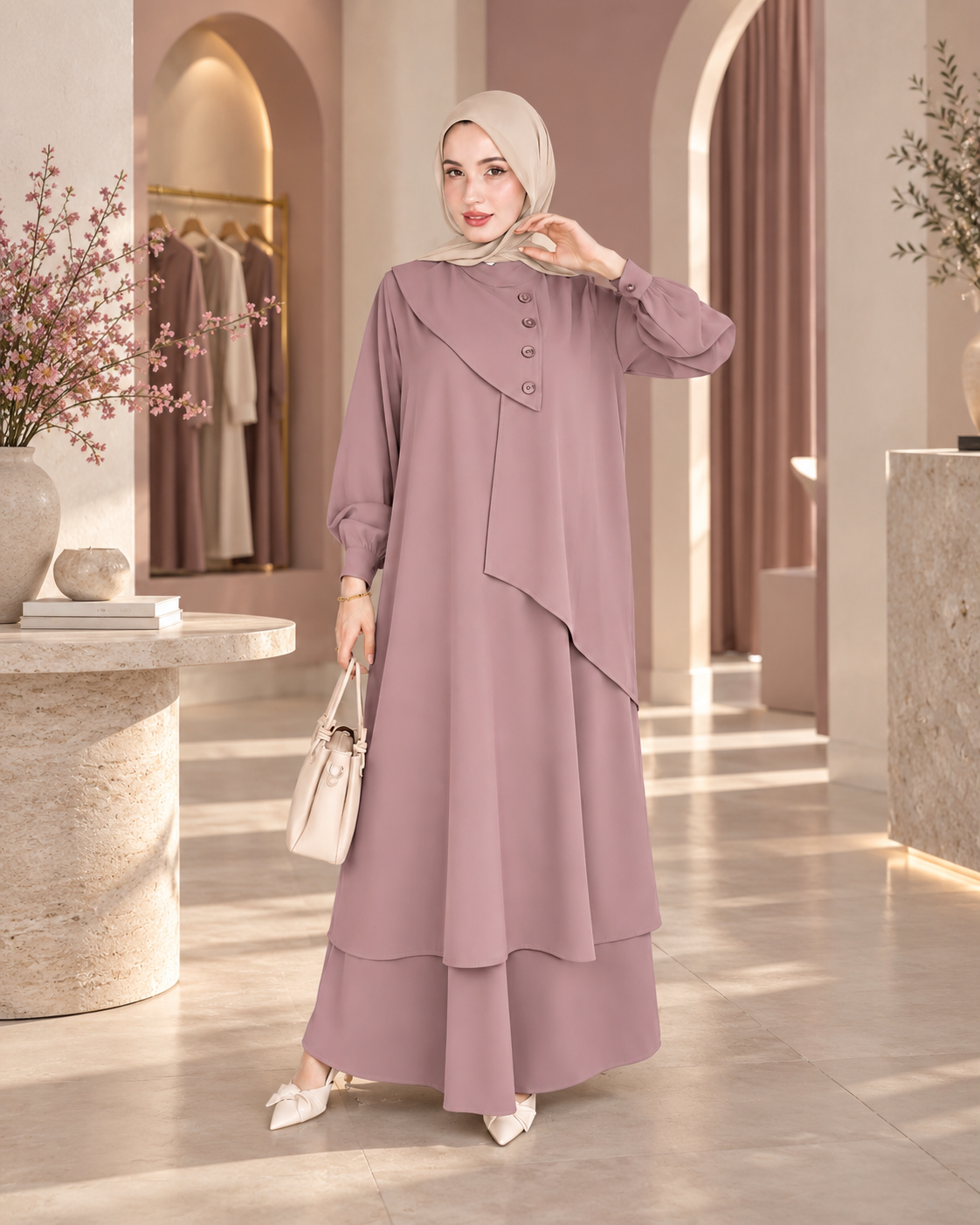 طقم انسيابي بأناقة راقية