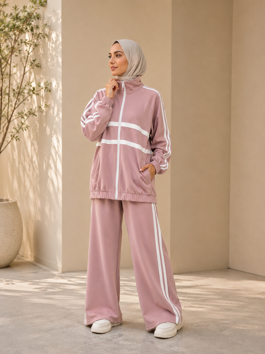 طقم سبورت بخطوط عصرية