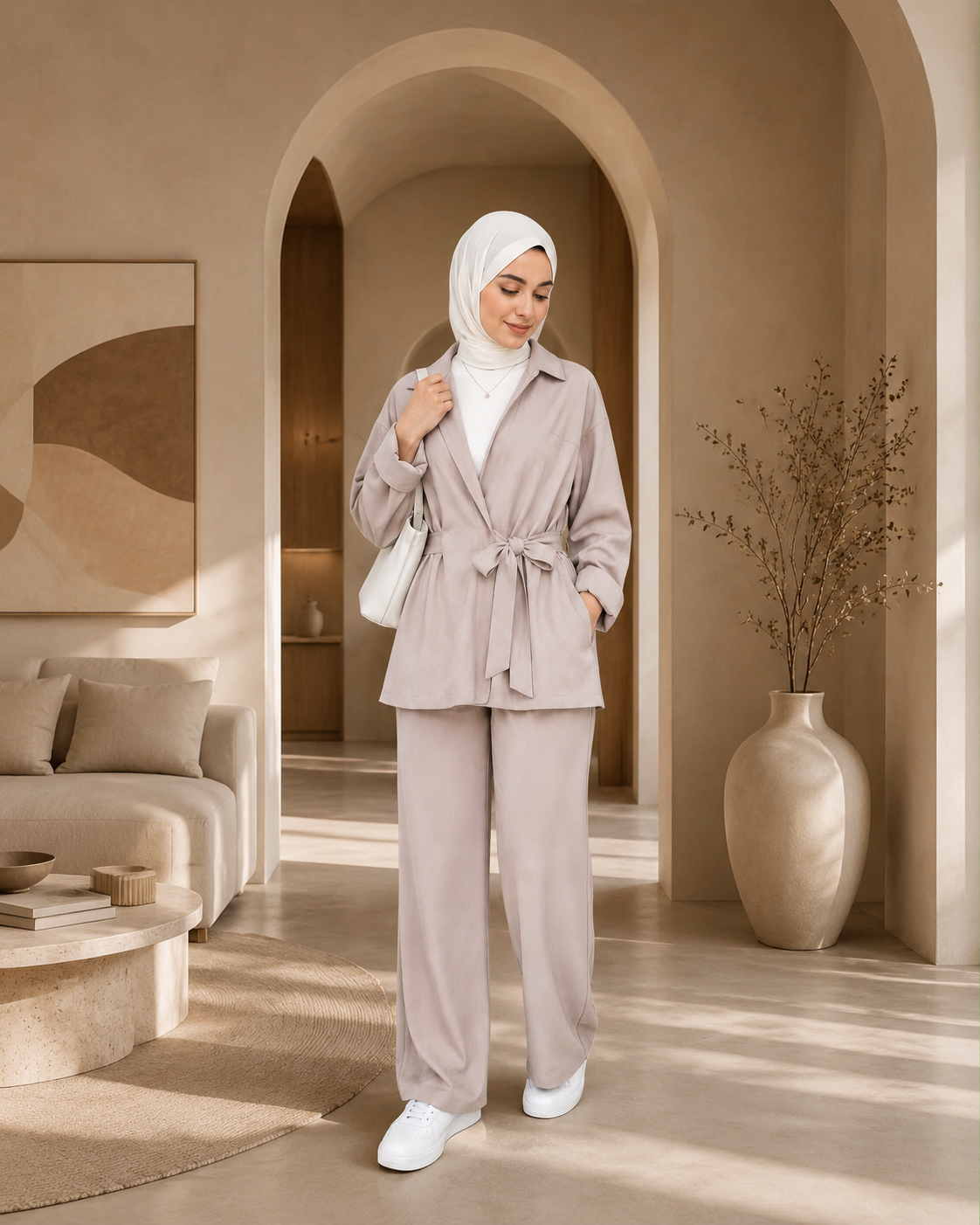 تريننج بحزام خصر أنيق