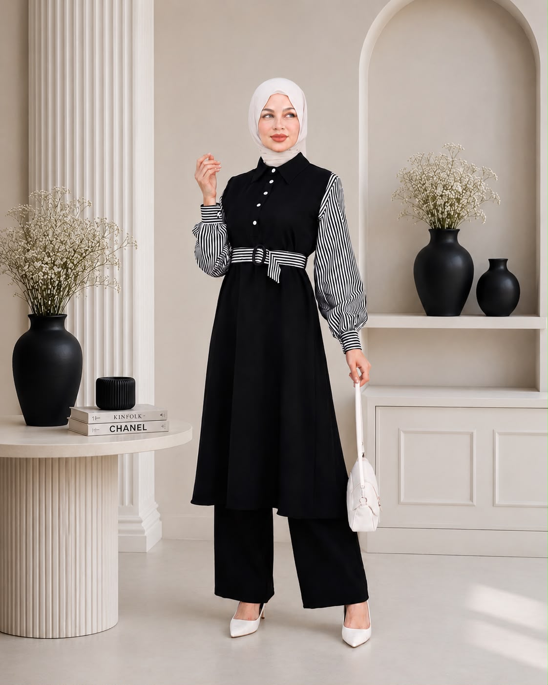 طقم أناقة بخطوط مميزة