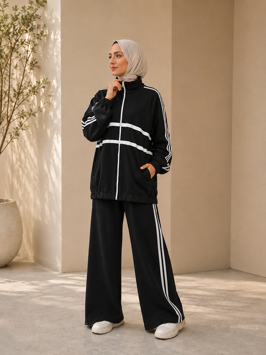 طقم سبورت بخطوط عصرية