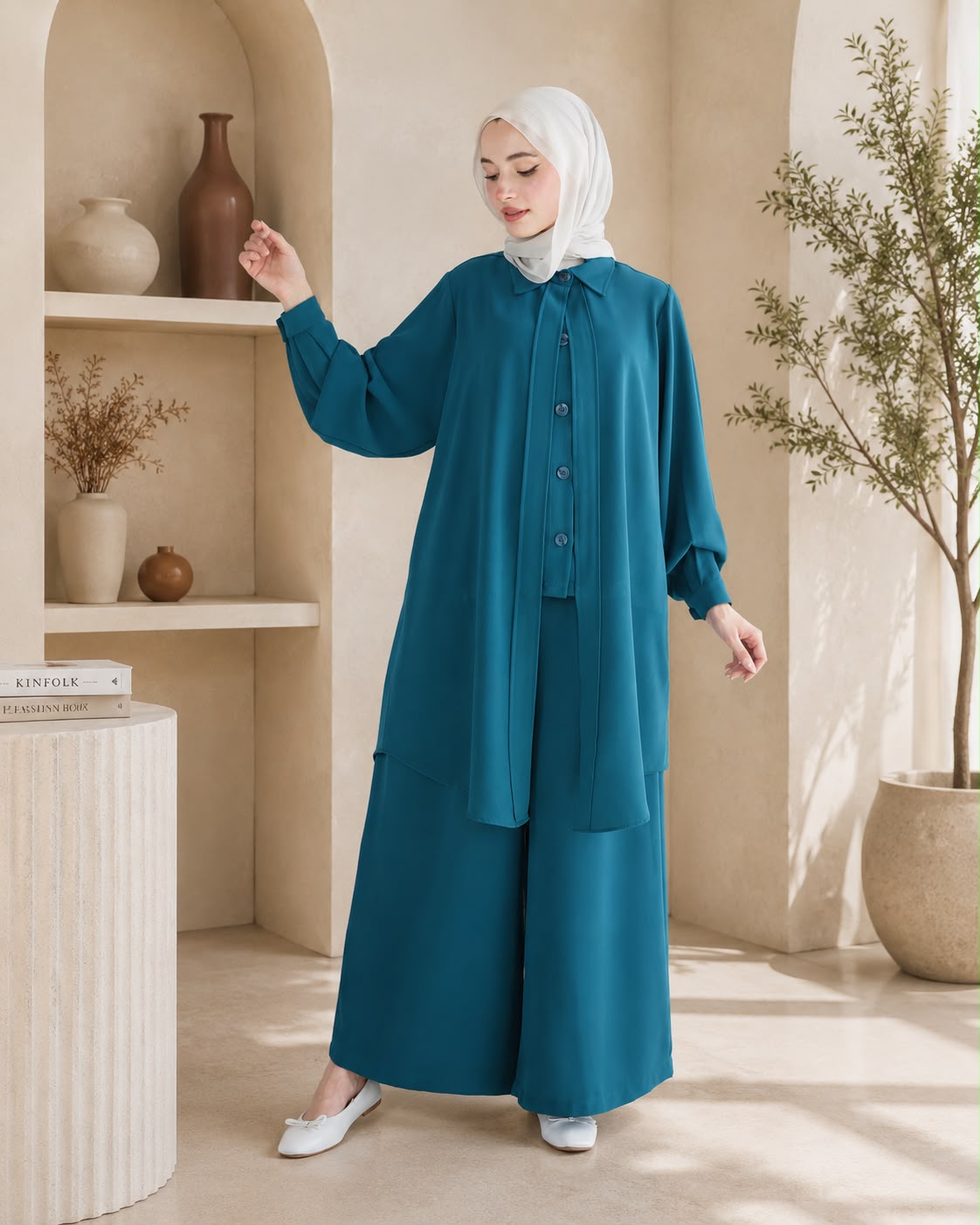 طقم قطعتين بتصميم انسيابي