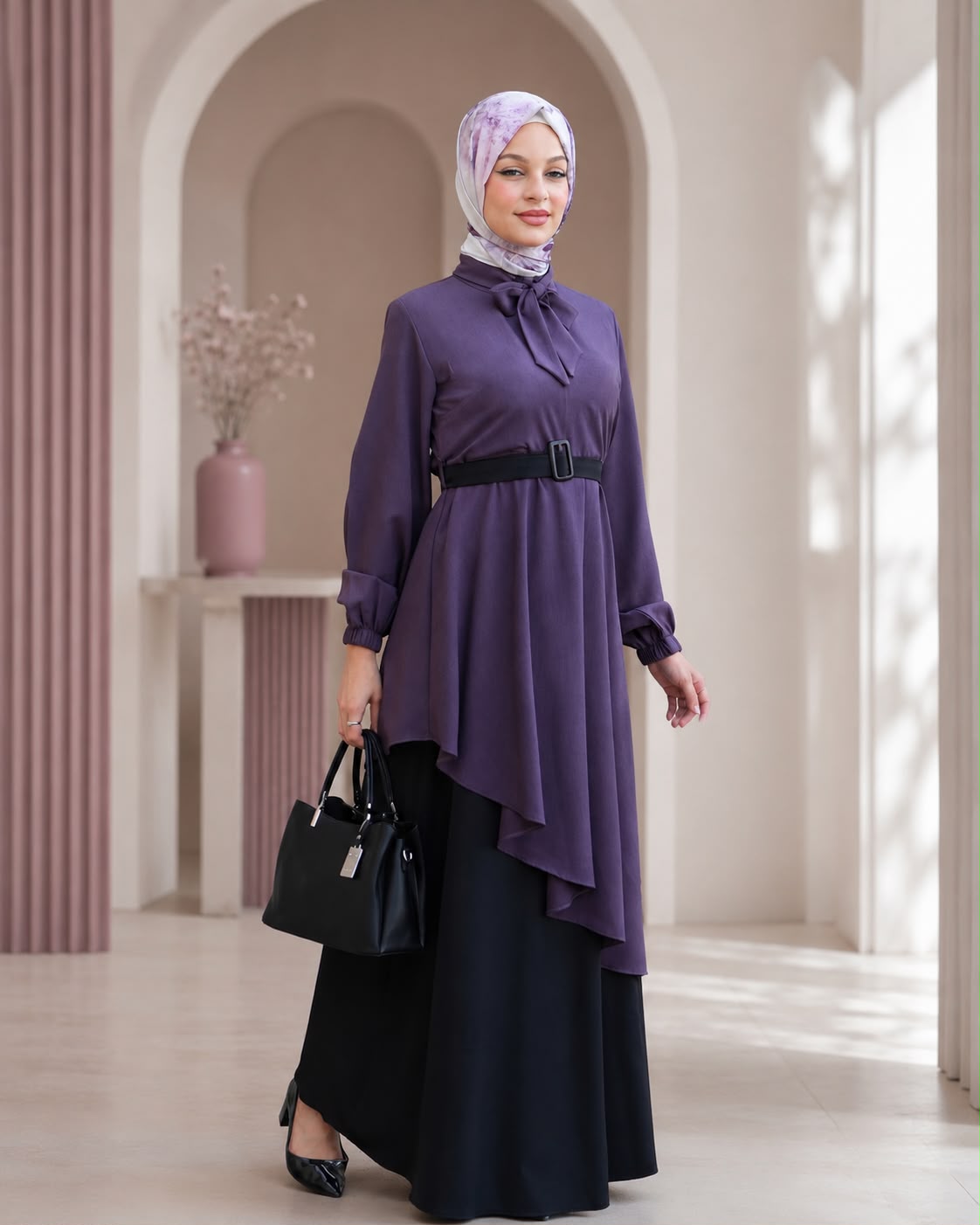 طقم تنورة لحضور راقي