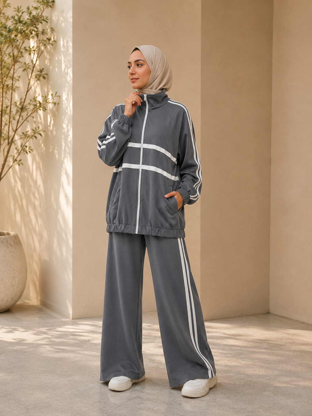 طقم سبورت بخطوط عصرية
