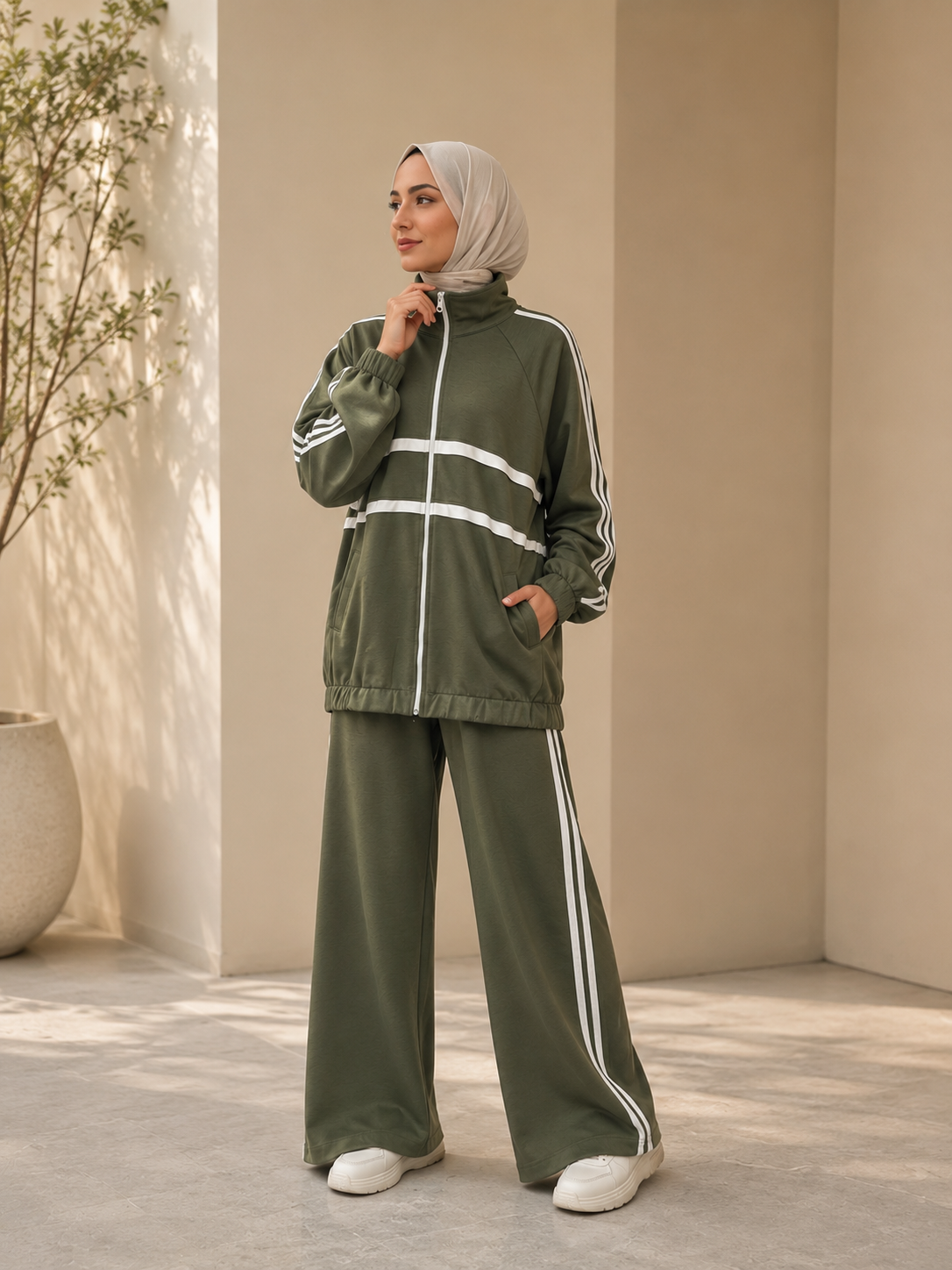 طقم سبورت بخطوط عصرية