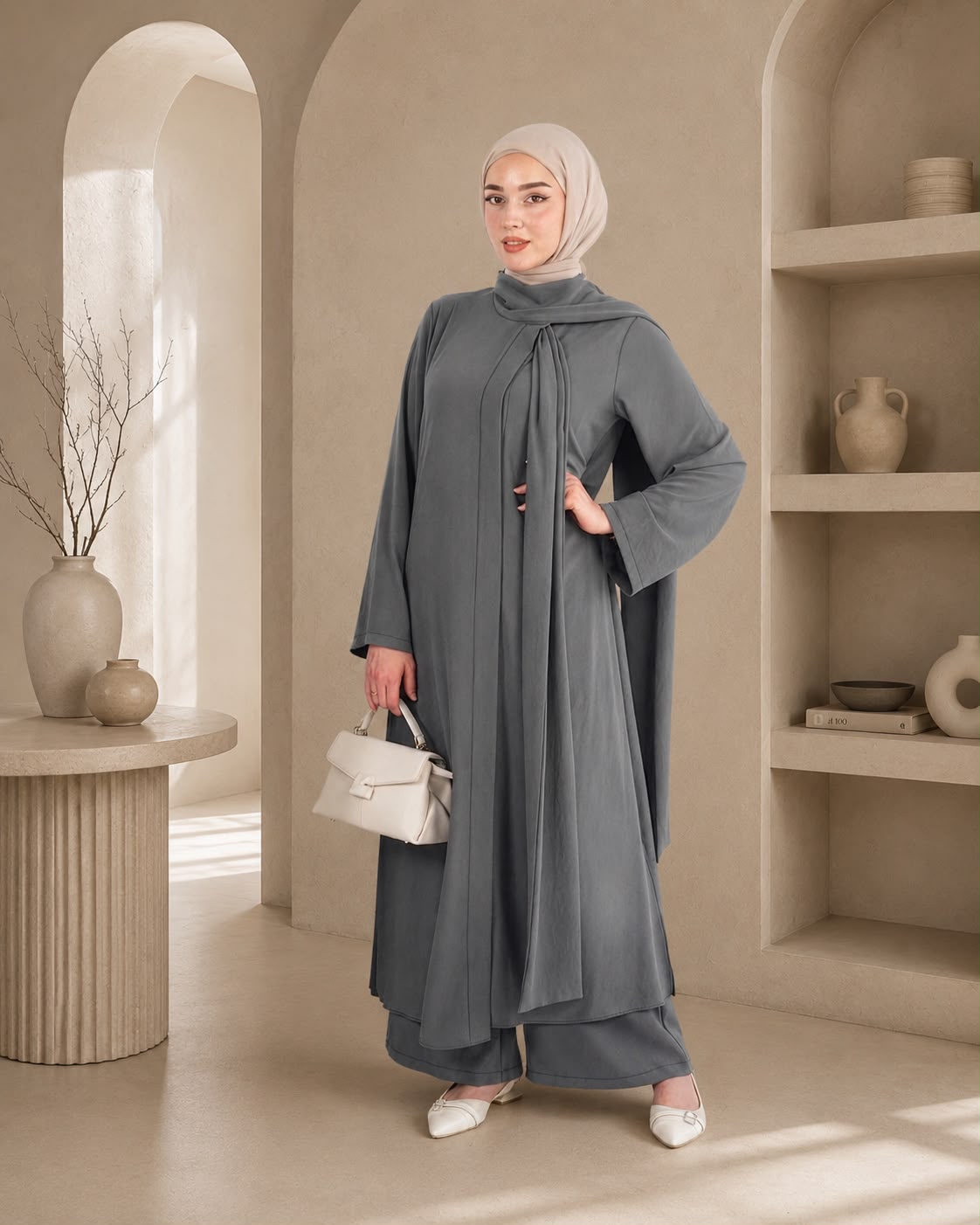 طقم بتفاصيل انسيابية