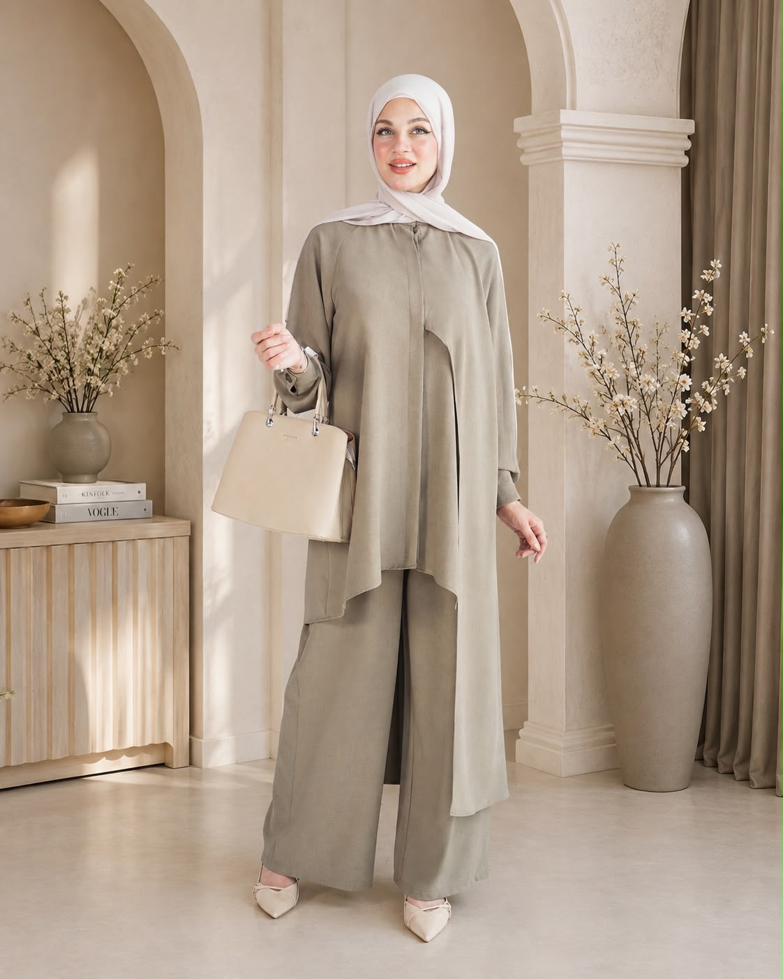طقم قطعتين بتصميم انسيابي