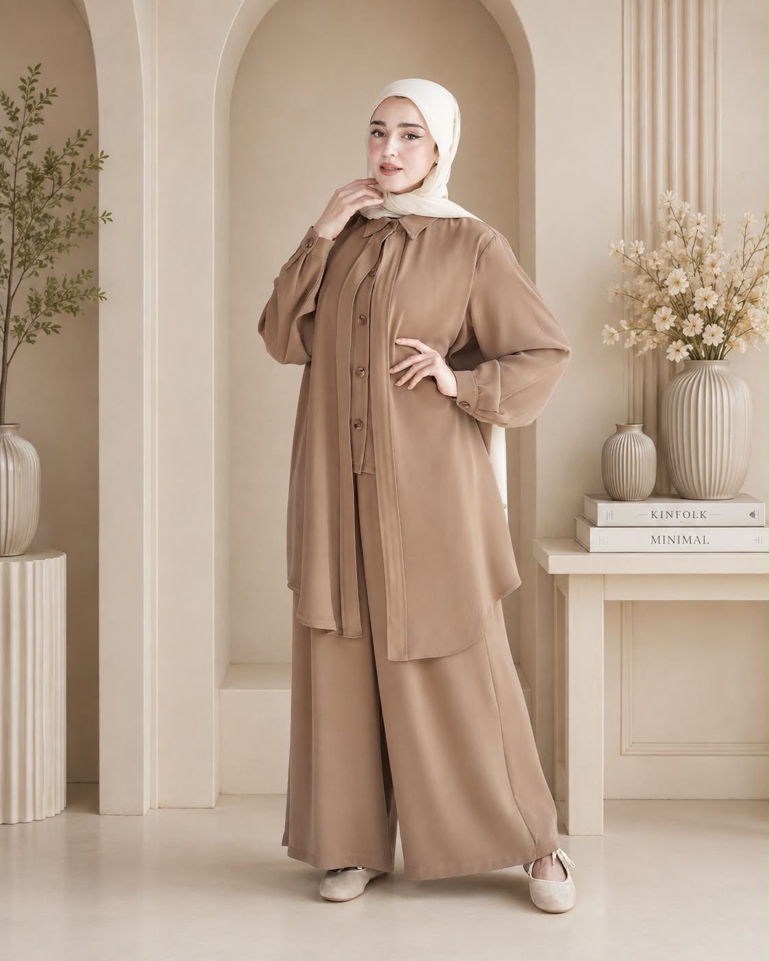 طقم قطعتين بتصميم انسيابي