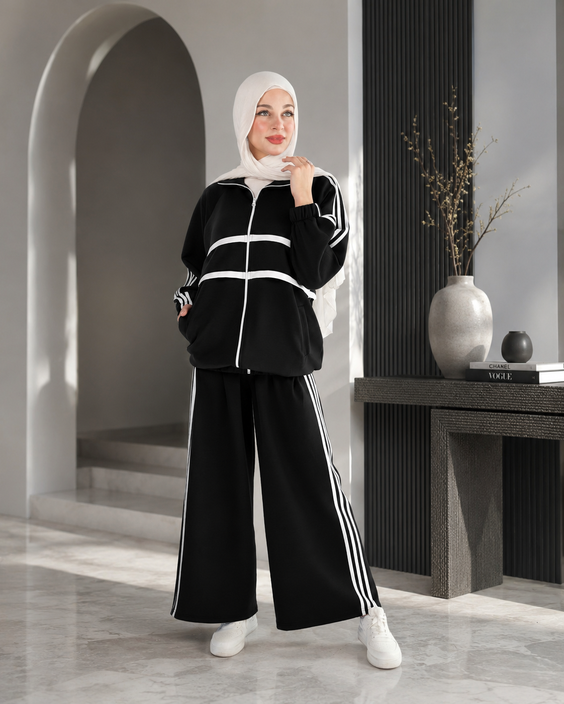 طقم سبورت بخطوط عصرية