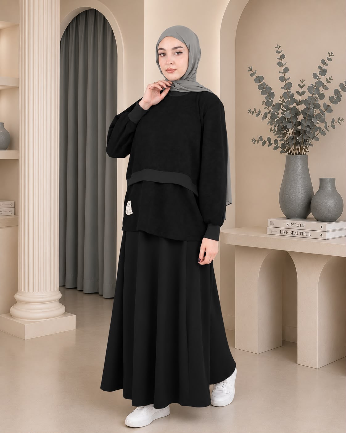 طقم تنورة أنيق